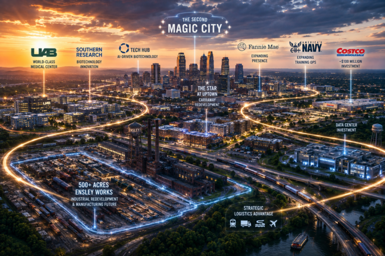 # The Magic City Is Trying to Do It Again **Birmingham became the “Magic City”