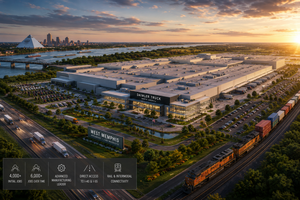 Is Daimler the Mystery Company Behind West Memphis' 1,300-Acre “Super Project”?